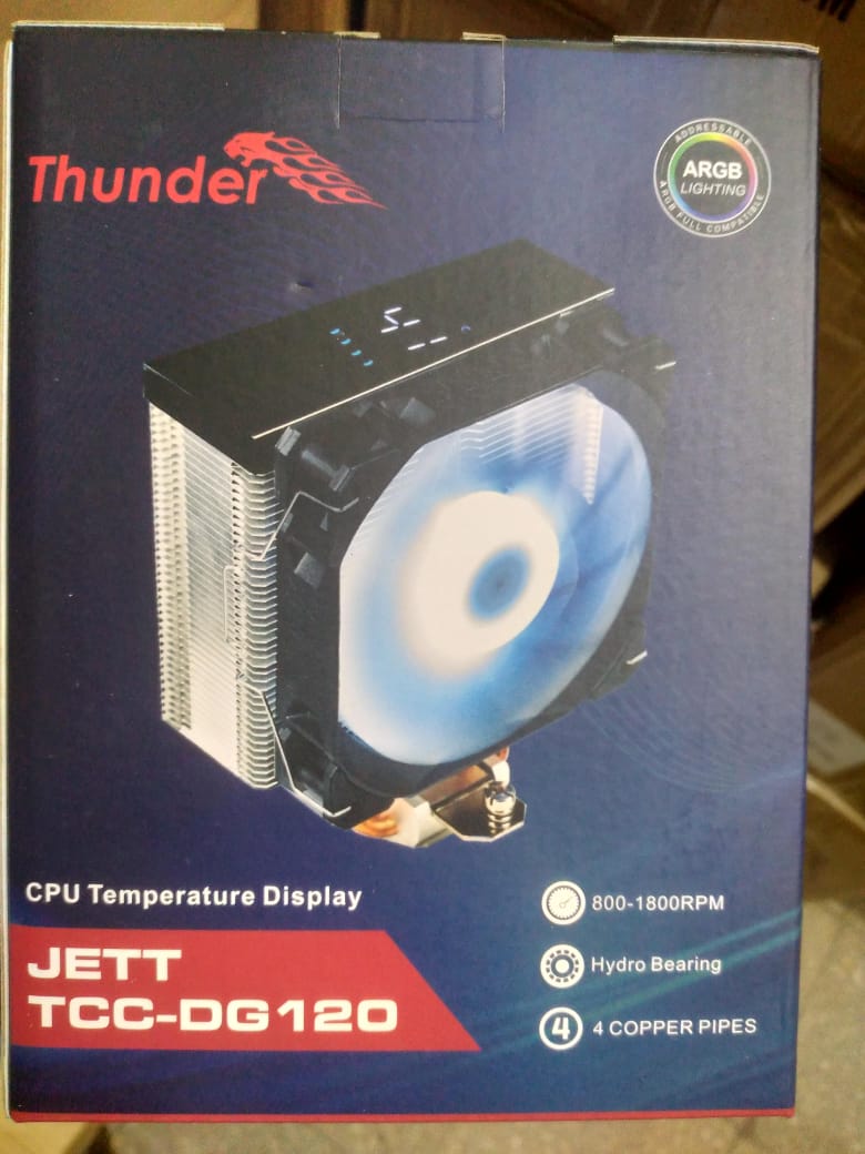 Thunder Air cooler Jett 4 Heat Pipes With Display Thunder Air cooler Jett 4 Heat Pipes With Display